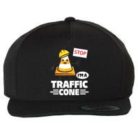 Halloween Traffic Cone Costume IM A Traffic Cone Wool Snapback Cap