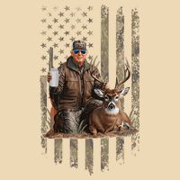 Hunting Trump Camouflage Usa Flag Deer Hunting Season Maga Drawstring Bag