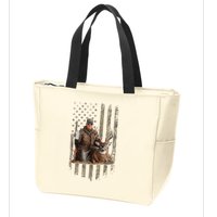 Hunting Trump Camouflage Usa Flag Deer Hunting Season Maga Zip Tote Bag