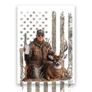 Hunting Trump Camouflage Usa Flag Deer Hunting Season Maga Poster