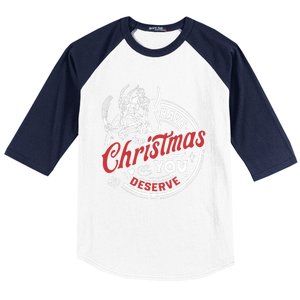 Have The Christmas You Deserve Krampus Christmas Horror Baseball Sleeve Shirt