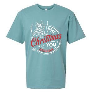 Have The Christmas You Deserve Krampus Christmas Horror Sueded Cloud Jersey T-Shirt