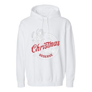 Have The Christmas You Deserve Krampus Christmas Horror Garment-Dyed Fleece Hoodie