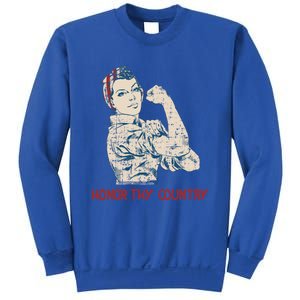 Honor Thy Country American Independence Usa Freedom Cool Gift Sweatshirt