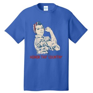 Honor Thy Country American Independence Usa Freedom Cool Gift Tall T-Shirt