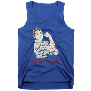 Honor Thy Country American Independence Usa Freedom Cool Gift Tank Top