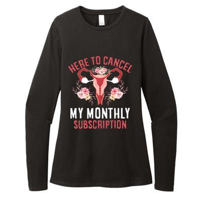 Here To Cancel My Monthly Subscription Womens CVC Long Sleeve Shirt