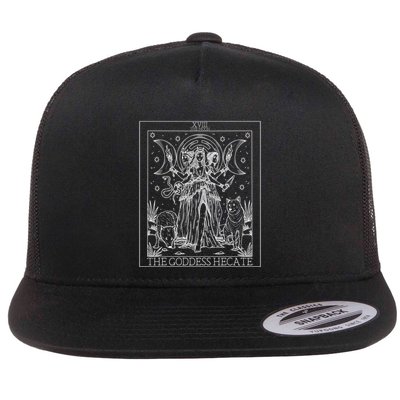 Hecate Tarot Card Triple Moon Goddess Witch Wiccan Pagan Cute Gift Flatbill Hat