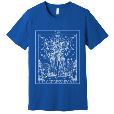Hecate Tarot Card Triple Moon Goddess Witch Wiccan Pagan Cute Gift Premium T-Shirt