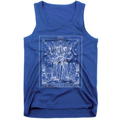 Hecate Tarot Card Triple Moon Goddess Witch Wiccan Pagan Cute Gift Tank Top