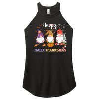 Halloween Thanksgiving Christmas Happy Hallothanksmas Gnomes Women's Perfect Tri Rocker Tank