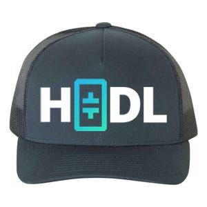 HODL Theta Crypto, Theta Logo, DeFi Theta Crypto, HODL Theta Yupoong Adult 5-Panel Trucker Hat