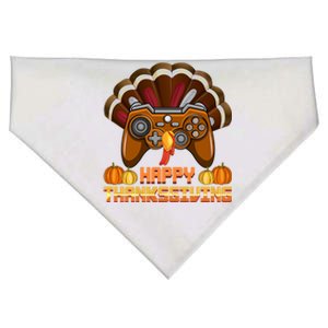 Happy Thanksgaming Cute Video Game Controller Thanksgiving Gift USA-Made Doggie Bandana