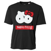 Hello Titty Cute Cat Boobs Butts Funny Meme Funny Mother’s Day Cooling Performance Crew T-Shirt