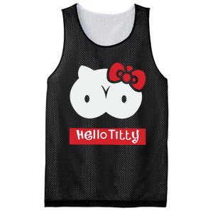 Hello Titty Cute Cat Boobs Butts Funny Meme Funny Mother’s Day Mesh Reversible Basketball Jersey Tank