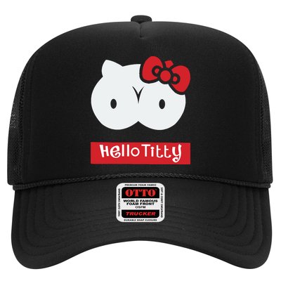 Hello Titty Cute Cat Boobs Butts Funny Meme Funny Mother’s Day Trucker Hat