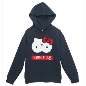 Hello Titty Cute Cat Boobs Butts Funny Meme Funny Mother’s Day Urban Pullover Hoodie