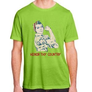 Honor Thy Country American Independence Usa Freedom Gift Adult ChromaSoft Performance T-Shirt