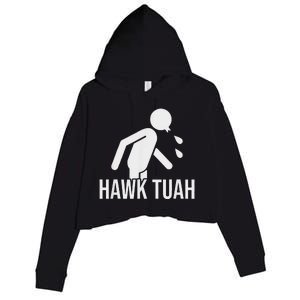 Hawk Tush Candidate Parody 2024 Crop Fleece Hoodie