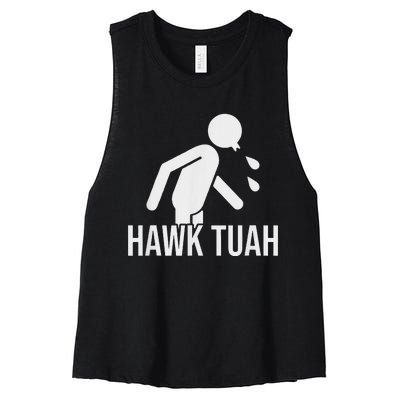 Hawk Tush Candidate Parody 2024 Women's Racerback Cropped Tank