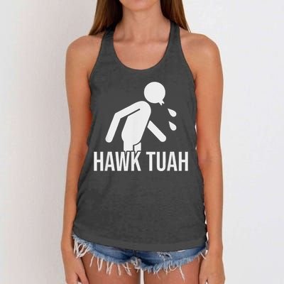 Hawk Tush Candidate Parody 2024 Women's Knotted Racerback Tank