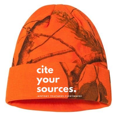 History Teacher Cite Your Sources Kati Licensed 12" Camo Beanie