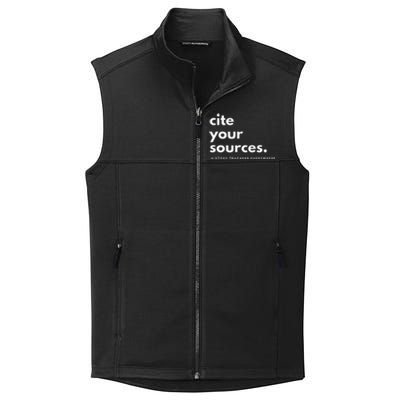 History Teacher Cite Your Sources Collective Smooth Fleece Vest