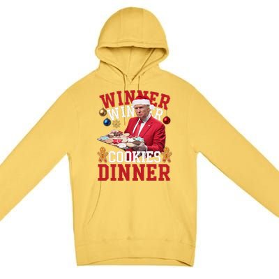 Humor Trump Christmas Maga Funny Trump Winner Cookies Dinner Premium Pullover Hoodie