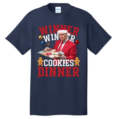 Humor Trump Christmas Maga Funny Trump Winner Cookies Dinner Tall T-Shirt