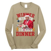 Humor Trump Christmas Maga Funny Trump Winner Cookies Dinner Long Sleeve Shirt