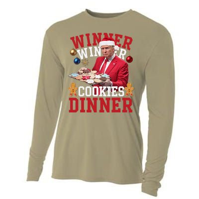 Humor Trump Christmas Maga Funny Trump Winner Cookies Dinner Cooling Performance Long Sleeve Crew