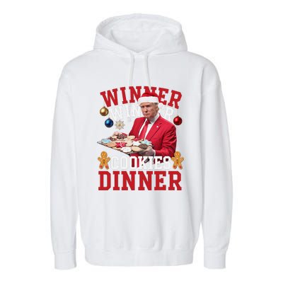 Humor Trump Christmas Maga Funny Trump Winner Cookies Dinner Garment-Dyed Fleece Hoodie