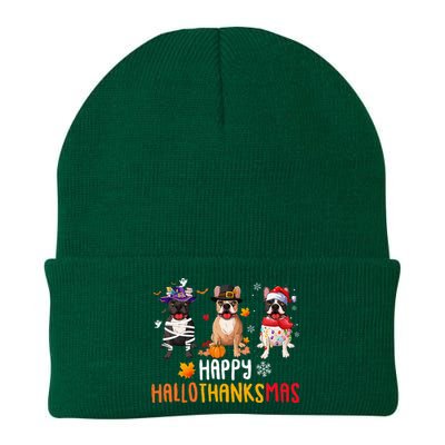 Halloween Thanksgiving Christmas Funny French Bulldog Dogs Knit Cap Winter Beanie