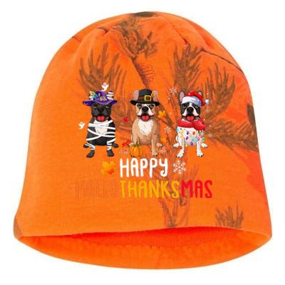 Halloween Thanksgiving Christmas Funny French Bulldog Dogs Kati - Camo Knit Beanie