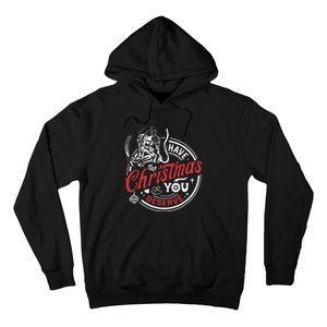 Have The Christmas You Deserve Krampus Christmas Horror Hoodie