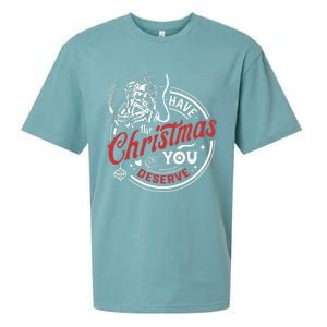 Have The Christmas You Deserve Krampus Christmas Horror Sueded Cloud Jersey T-Shirt