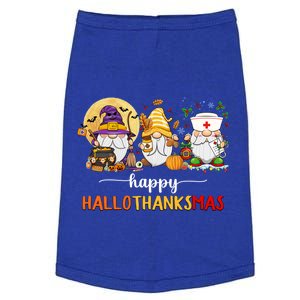 Halloween Thanksgiving Christmas Gnome Nurse Hallothanksmas Cute Gift Doggie Tank