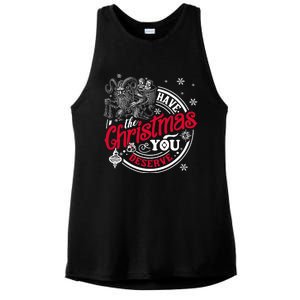 Have The Christmas You Deserve Krampus Christmas Horror Ladies PosiCharge Tri-Blend Wicking Tank