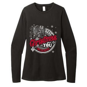 Have The Christmas You Deserve Krampus Christmas Horror Womens CVC Long Sleeve Shirt