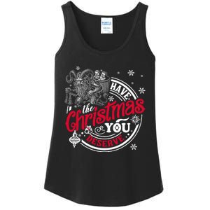 Have The Christmas You Deserve Krampus Christmas Horror Ladies Essential Tank