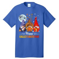 Halloween Thanksgiving Christmas Happy Hallothanksmas Gnomes Great Gift Tall T-Shirt