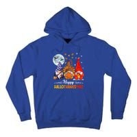 Halloween Thanksgiving Christmas Happy Hallothanksmas Gnomes Great Gift Tall Hoodie