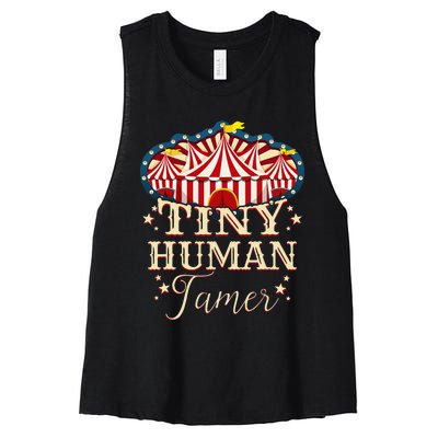 Human Tamer Circus For Family Circus Birthday Women's Racerback Cropped Tank