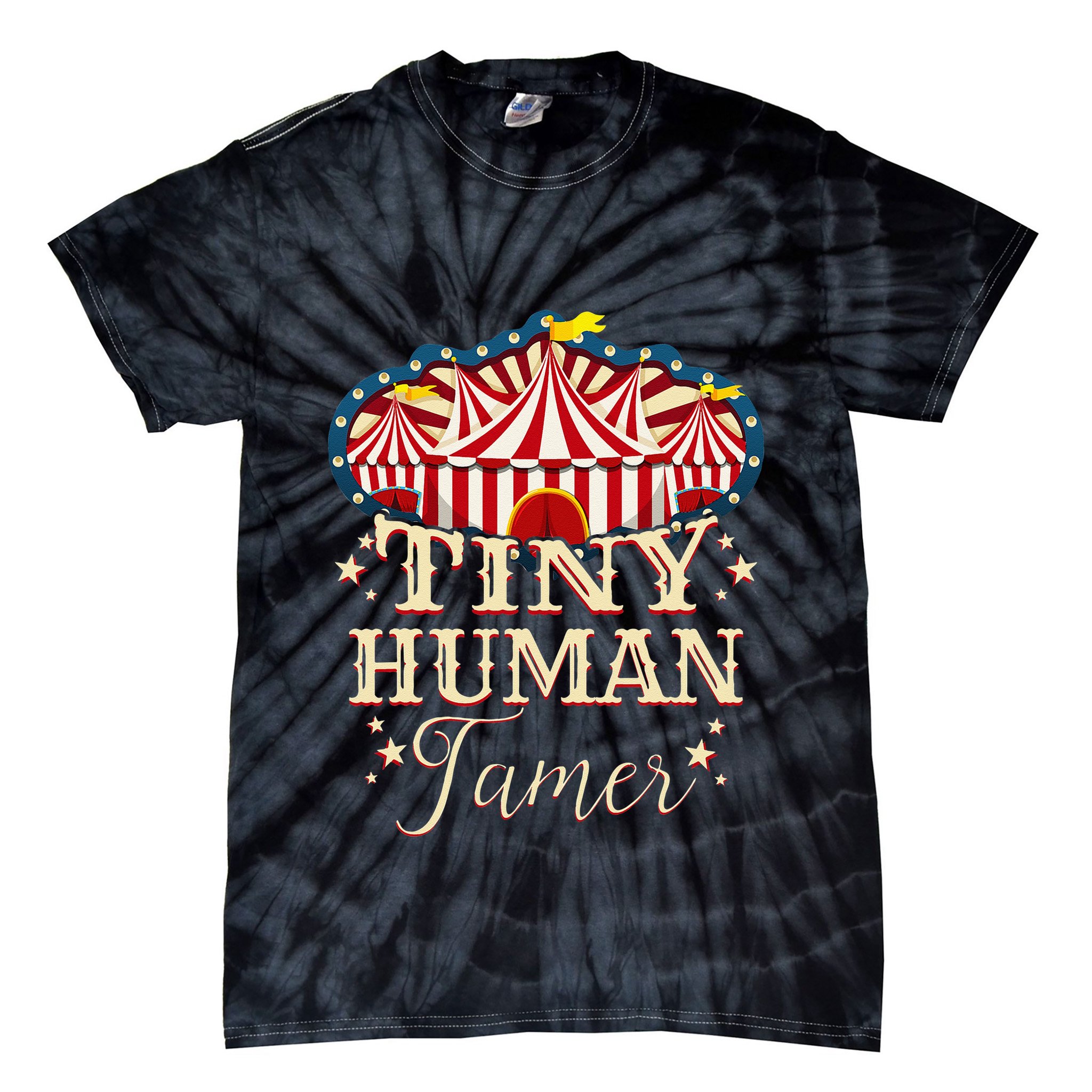 Human Tamer Circus For Family Circus Birthday Tie-Dye T-Shirt