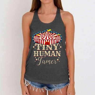 Human Tamer Circus For Family Circus Birthday Women's Knotted Racerback Tank