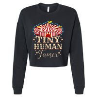 Human Tamer Circus For Family Circus Birthday Cropped Pullover Crew