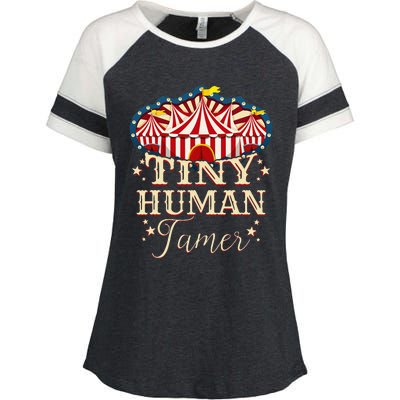 Human Tamer Circus For Family Circus Birthday Enza Ladies Jersey Colorblock Tee