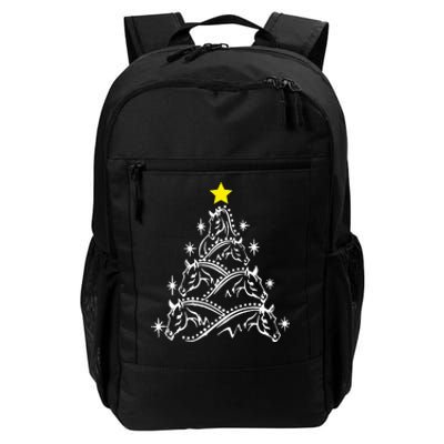 Horse Tree Christmas Horses Xmas Gifts Daily Commute Backpack