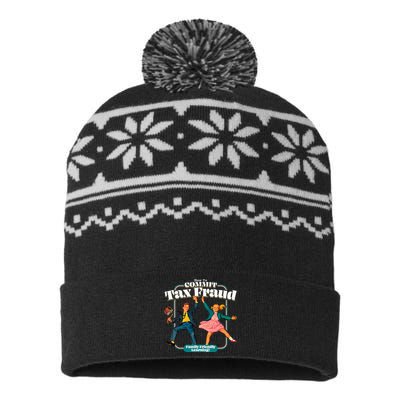 How To Commit Tax Fraud Family Friendly Learning! Funny USA-Made Snowflake Beanie