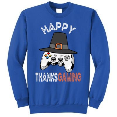 Happy Thanksgaming Cute Video Game Controller Thanksgiving Gift Sweatshirt